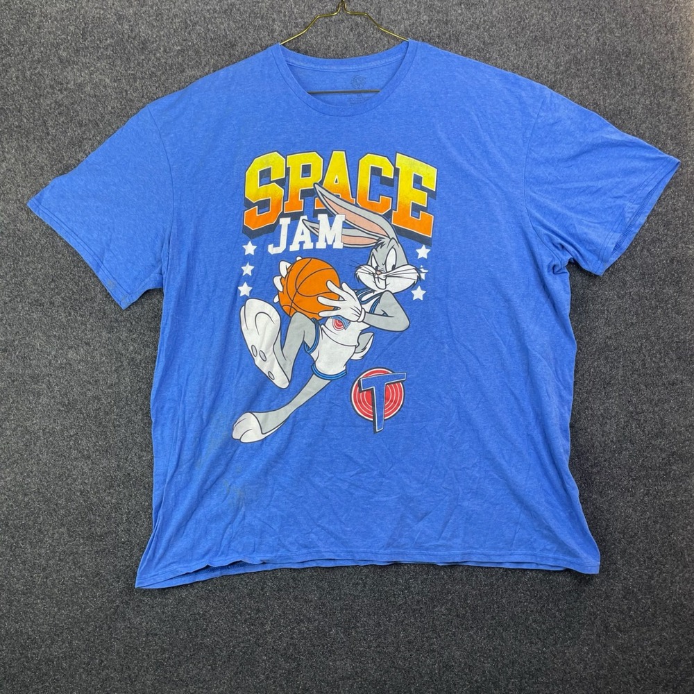 Space Jam Bugs Bunny Tune Squad Graphic T-Shirt Men's 3XL Blue